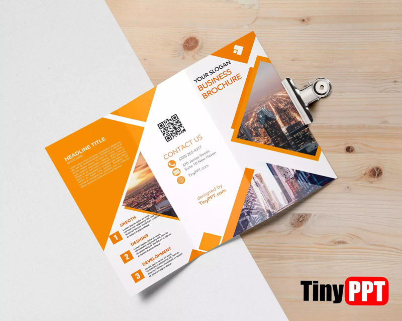 Google Slide Trifold Brochure Template TinyPPT Google Slide Trifold Brochure Template TinyPPT