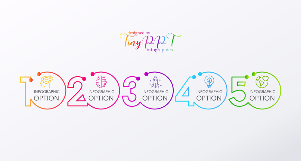 Numbering Process Infographic Ppt